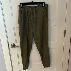 olive joggers size m